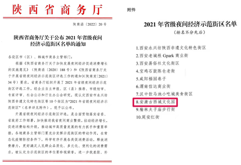 【要聞】古西城文化園被評(píng)為省級(jí)夜間經(jīng)濟(jì)示范街區(qū)